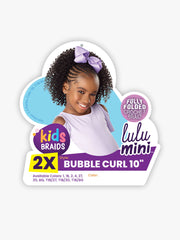LuluTress Crochet Hair LULU MINI 2X bubble curl 10″