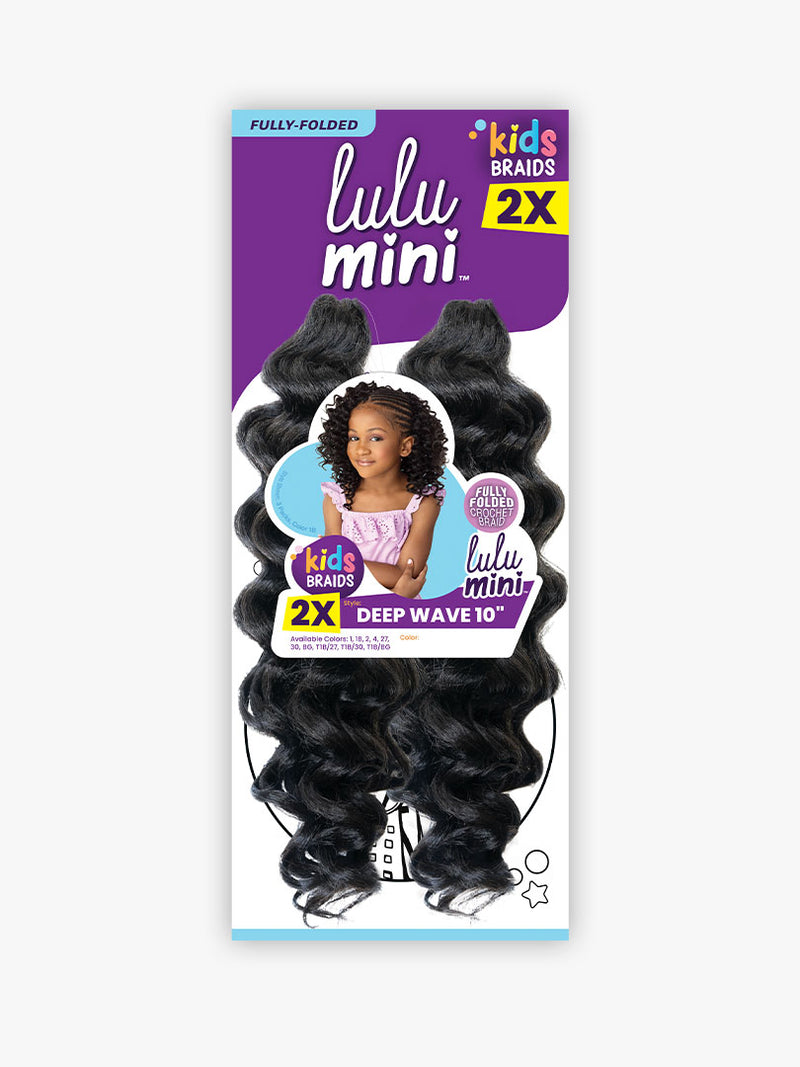 LuluTress Crochet Hair - LULU MINI 2X DEEP WAVE 10″