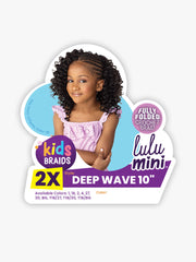 LuluTress Crochet Hair - LULU MINI 2X DEEP WAVE 10″
