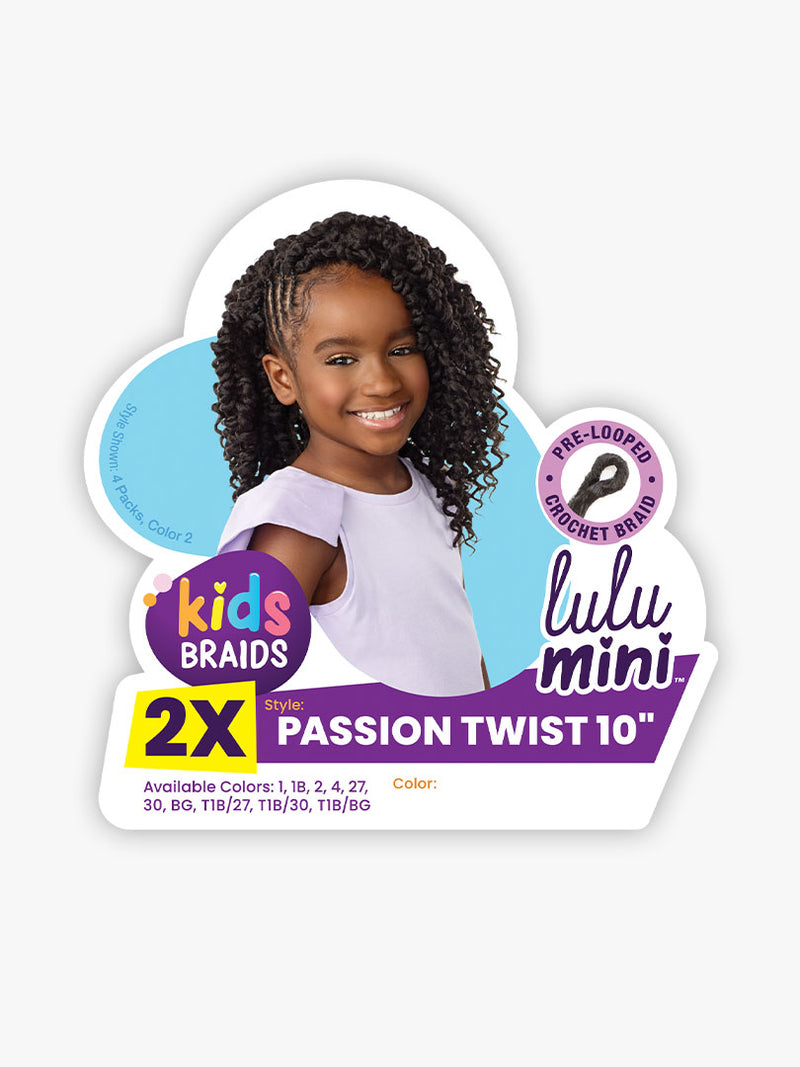 LuluTress Crochet Hair - LULU MINI 2X PASSION TWIST 10″