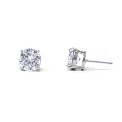 DIVA CZ Earrings SILVER NSS