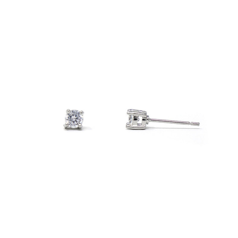 DIVA CZ Earrings SILVER NSS