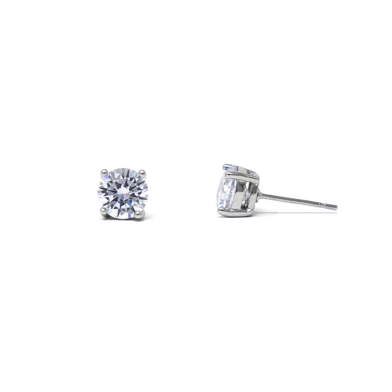 DIVA CZ Earrings SILVER NSS