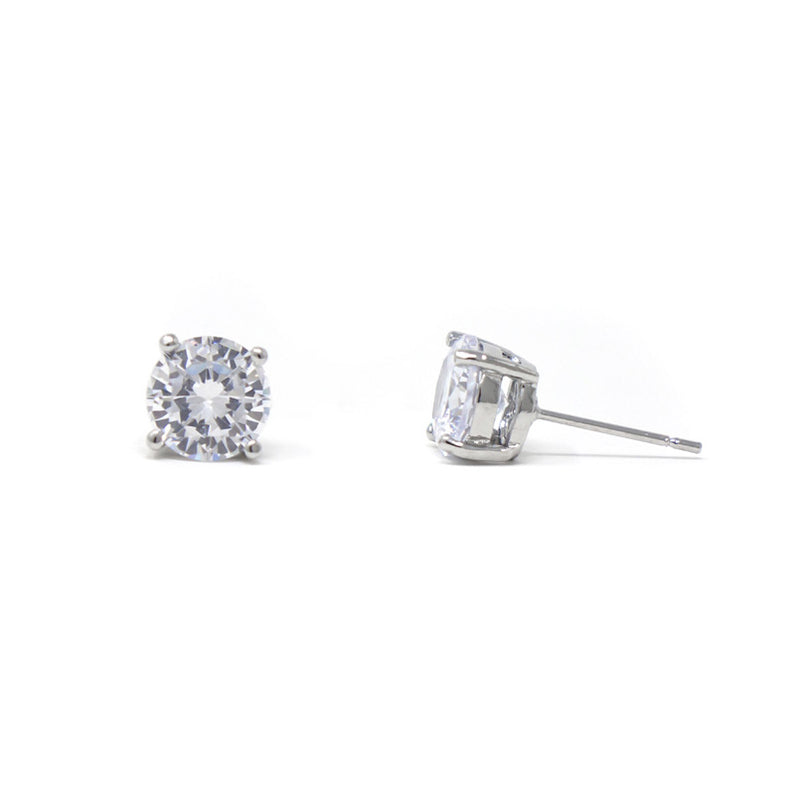 DIVA CZ Earrings SILVER NSS