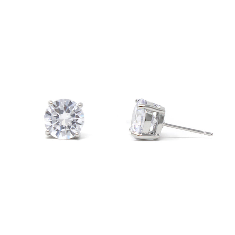 DIVA CZ Earrings SILVER NSS