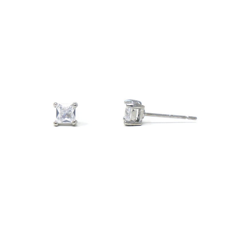 DIVA CZ Earrings SILVER NSS