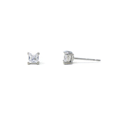 DIVA CZ Earrings SILVER NSS