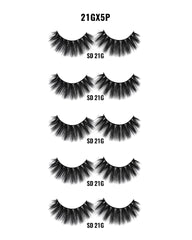 Laflare 3D Faux Mink EyeLashes - 5 Pairs Value Pack