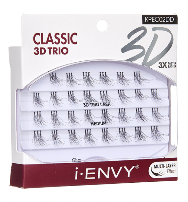 Classic 3D Trio Lash KPEC02DD – Medium Individual Eyelashes