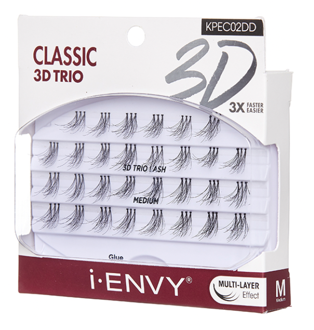 Classic 3D Trio Lash KPEC02DD – Medium Individual Eyelashes