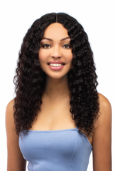 WET & WAVY NATURAL LACE FRONT WIG - BRAZILIAN (100% Human Hair)