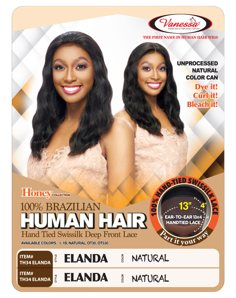 100% Human Hair TH34 ELANDA by VANESSA