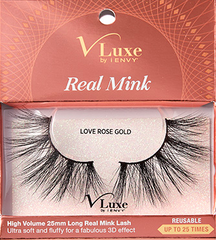 V-Luxe Real Mink – LOVE ROSE GOLD VLEC06 Eyelashes