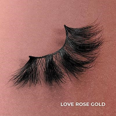 V-Luxe Real Mink – LOVE ROSE GOLD VLEC06 Eyelashes