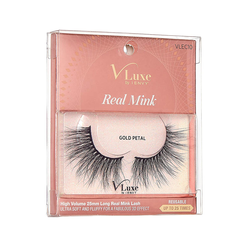 V-Luxe Real Mink – GOLD PETAL VLEC10 eyelashes