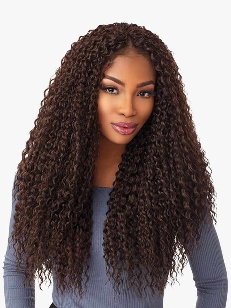 LuluTress Crochet Hair - WET CURLY 18"