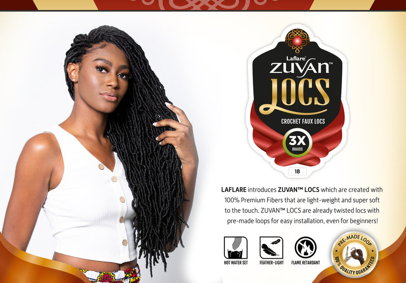 Laflare - 3X Zuvan Crochet Faux Locs 36" Premium