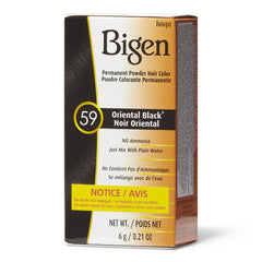 Bigen - Oriental Black Permanent Powder Hair Color #59