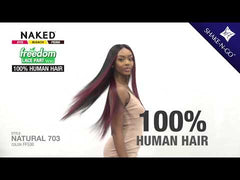 NATURAL 703 100% HUMAN HAIR LACE FRONT WIG BY SHAKE-N-GO