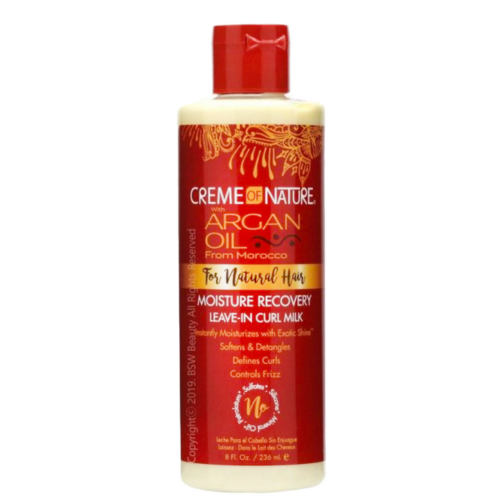 Creme Of Nature Argan Oil Moisture Recovery Leave-In Curl Milk 8oz