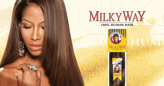 MILKYWAY 100% HUMAN HAIR YAKY WEAVE