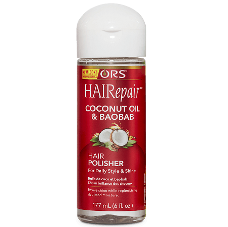 ORS Olive Oil Glossing Hair Polisher Oil with Pequi Oil for Smoothing,  Frizz Control & Shine, 6 fl oz