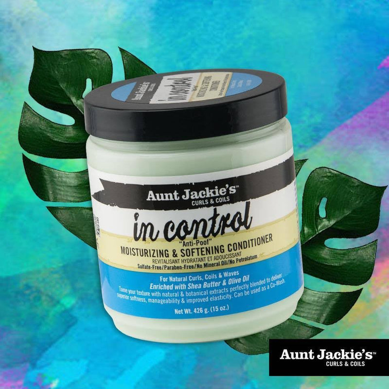 Aunt Jackie's Curls & Coils Conditioner, Moisturizing & Softening, In Control 15oz