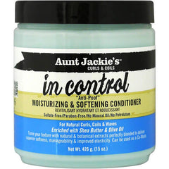 Aunt Jackie's Curls & Coils Conditioner, Moisturizing & Softening, In Control 15oz