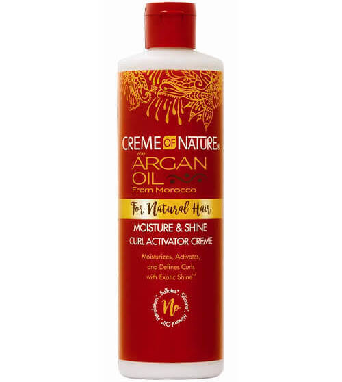 Creme of Nature with Argan Moisture & Shine Curl Activator Creme, 12 oz