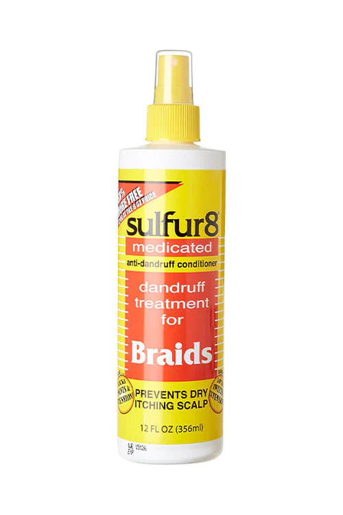 SULFUR8 MEDICATED DANDRUFF TREATMENT FOR BRAIDS SPRAY 12 OZ