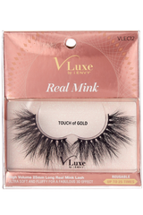 V-Luxe Real Mink – Touch of Gold VLEC12 Eyelashes